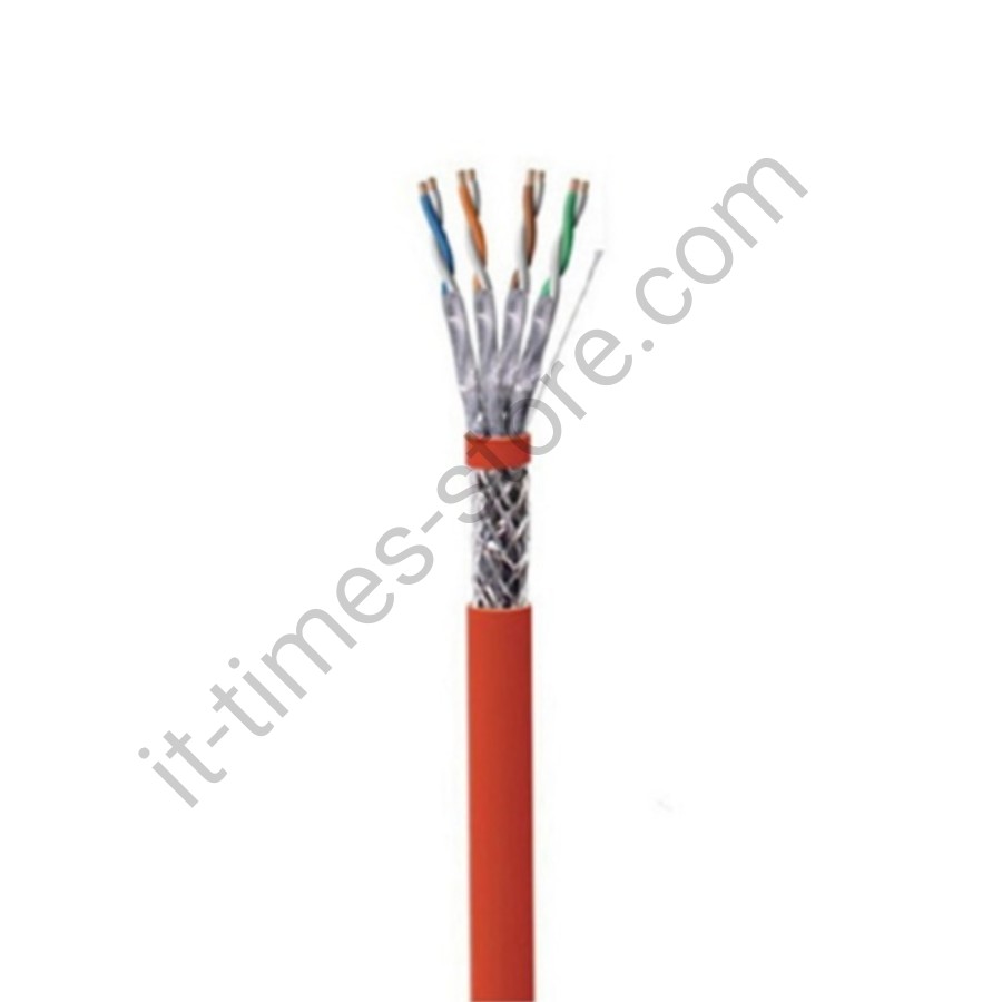 کابل شبکه Cat6 SFTP Outdoor آلومینیوم روکش مس (CCA) بدون تست فلوک با دو روکش PVC + PE حلقه 305 متری
