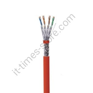 کابل شبکه Cat6 SFTP Outdoor آلومینیوم روکش مس (CCA) بدون تست فلوک با دو روکش PVC + PE حلقه 305 متری