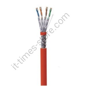 کابل شبکه Cat6 SFTP Outdoor تمام مس تست فلوک پرمننت تک روکشه PE (پلی اتیلن) حلقه 305 متری