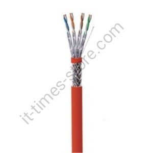کابل شبکه Cat6 SFTP آلومینیوم روکش مس (CCA) بدون تست فلوک روکش PVC حلقه 500 متری