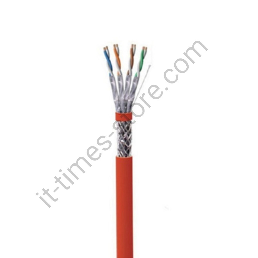 کابل شبکه Cat6 SFTP آلومینیوم روکش مس (CCA) روکش PVC حلقه 500 متری