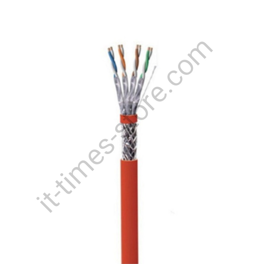 کابل شبکه Cat6 SFTP تمام مس بدون تست فلوک روکش PVC حلقه 500 متری