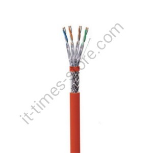 کابل شبکه Cat6 SFTP تمام مس بدون تست فلوک روکش PVC حلقه 500 متری