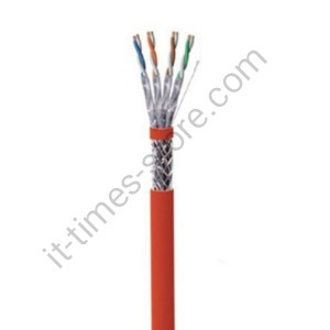 کابل شبکه Cat6 SFTP تمام مس تست فلوک پرمننت روکش PVC حلقه 500 متری