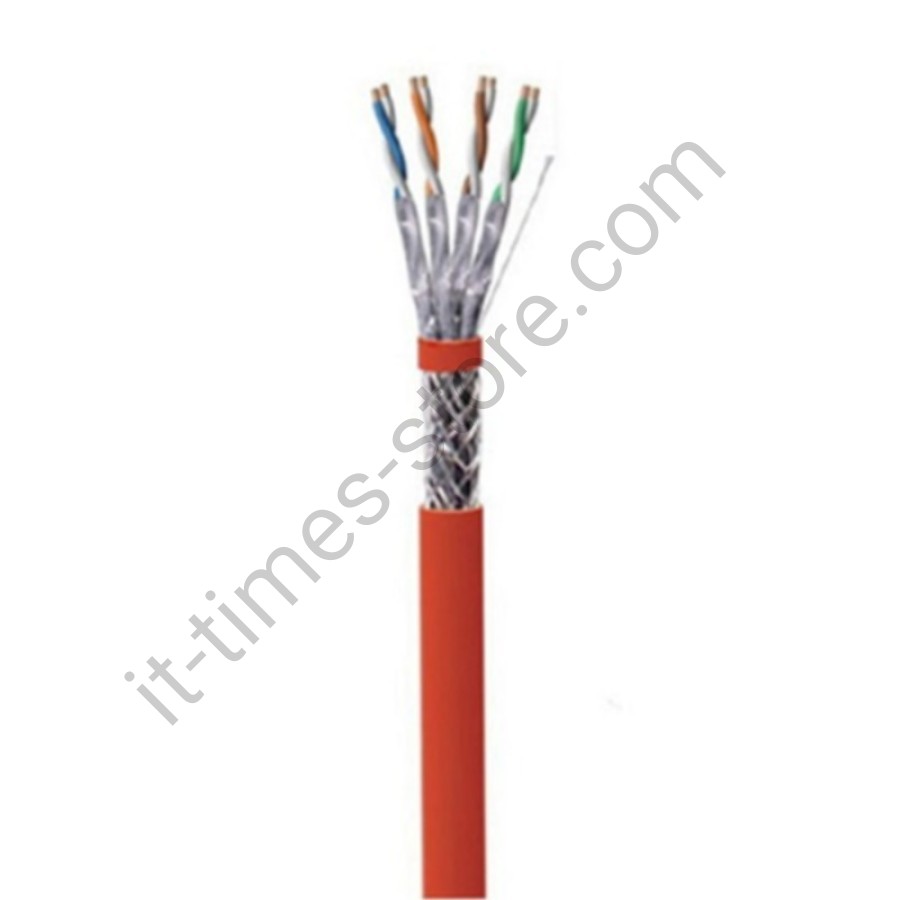 کابل شبکه Cat6 SFTP تمام مس تست فلوک چنل روکش PVC حلقه 500 متری
